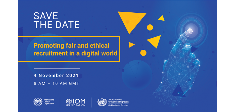 Promoting fair and ethical recruitment in a digital world event poster